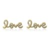 love earrings valentines earring gaveled gold jewelry smykker