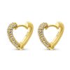 love earrings heart valentines day guld øreringe smykker qoocheloo